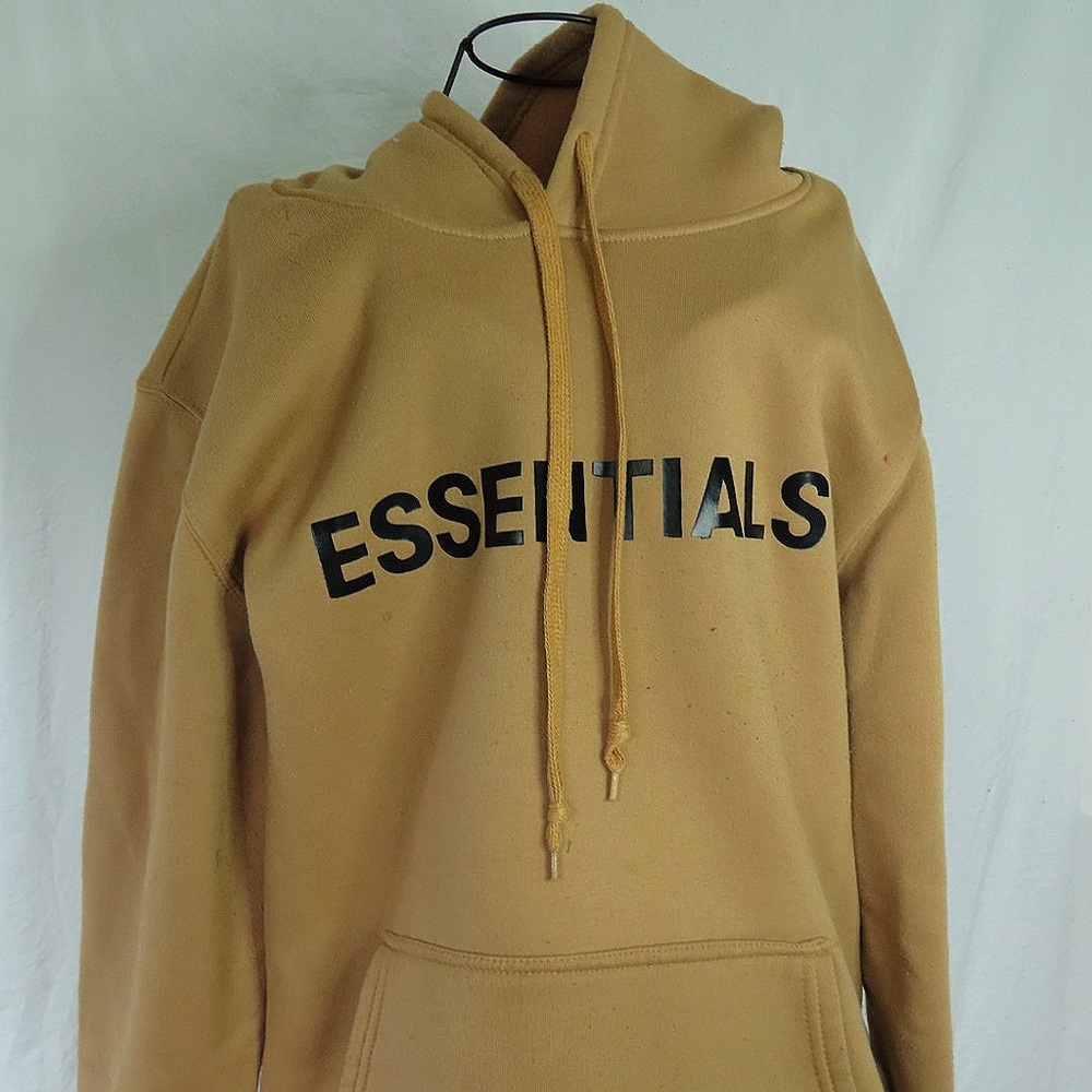 Brown / Tan Essentials Hoodie with strings